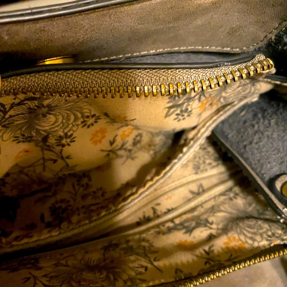 Small grey crossbody purse